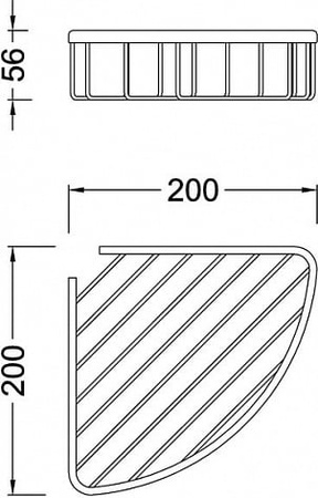 Полка Timo Nelson 150077/00 chrome