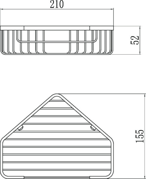 Полка решетка Savol угловая одинарная S-002832-1
