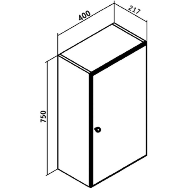 Шкаф навесной Runo универсальный Кредо 40 (00-00001149)