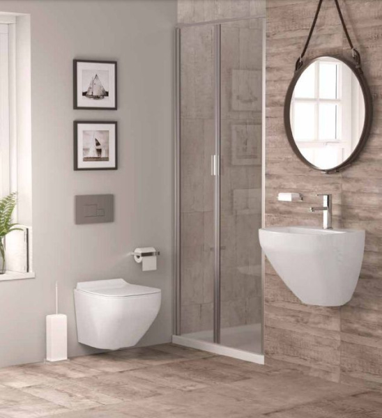 Подвесной безободковый унитаз с функцией биде с сиденьем микролифт beWash  86303601