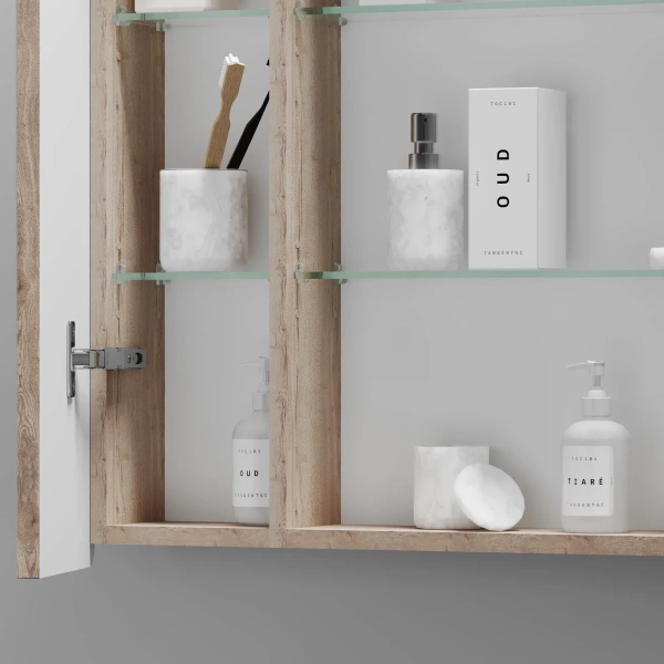 Зеркало-шкаф с подсветкой (79х74) Sancos Mirror MI80EG