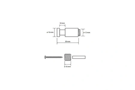 Крючок Bemeta Graphit 156506092