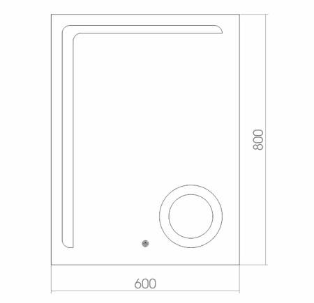 Зеркало (60х80) Silver Mirrors  Клио ФР-00001417