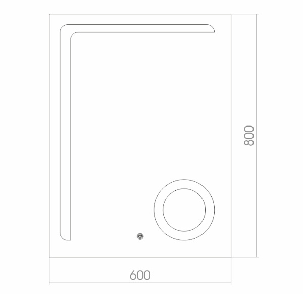 Зеркало (60х80) Silver Mirrors  Клио ФР-00001417
