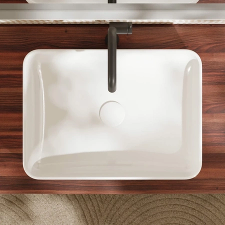 Раковина накладная (55x40) Hansgrohe Xuniva Q 60168450 белый