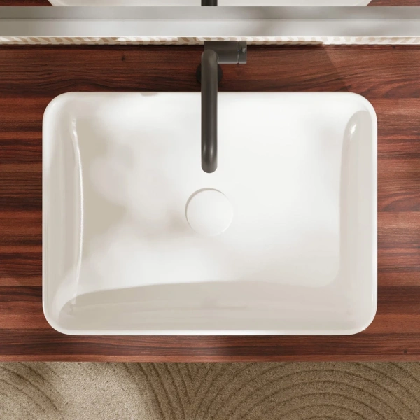 Раковина накладная (55x40) Hansgrohe Xuniva Q 60168450 белый