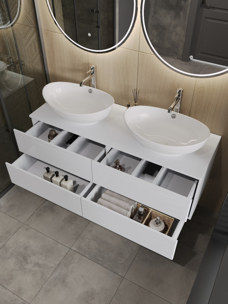 Тумба без раковины подвесная Orange Otto Ot-130TuMDF столешница МДФ