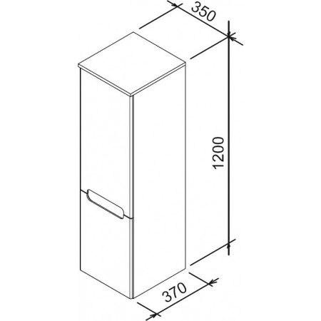 Пенал Ravak Classic SB 350 R X000000942
