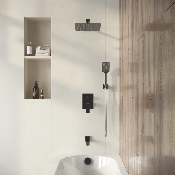 Душевая система скрытого монтажа Grossman Style 501.K35.05.420 графит сатиновый Душевая система скрытого монтажа Grossman Style 501.K35.05.420 графит сатиновый