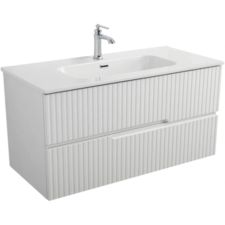 Тумба под раковину Cezares DUET-N-1000-2C-SO-BL Bianco Lucido