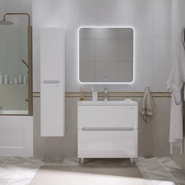 Тумба напольная Grossman АДЕЛЬ-НОРМА-80 108023 см с 2-я ящ, белая