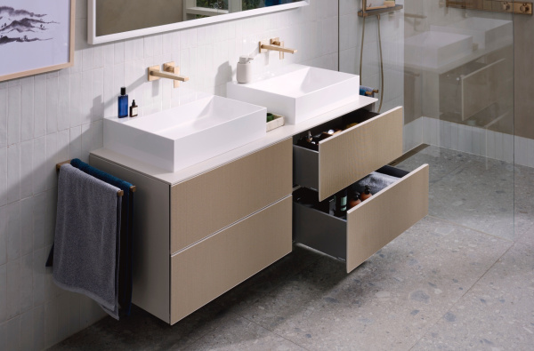 Держатель для полотенец двойной Hansgrohe AddStoris 41770140 шлифованная бронза