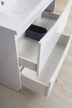 База под раковину напольная BelBagno MARINO-1000-2C-PIA-BL-P Bianco Lucido