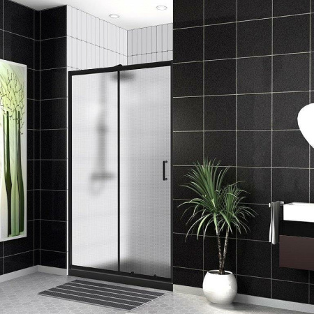 Душевая дверь (120х195) BelBagno UNO-195-BF-1-120-P-NERO 