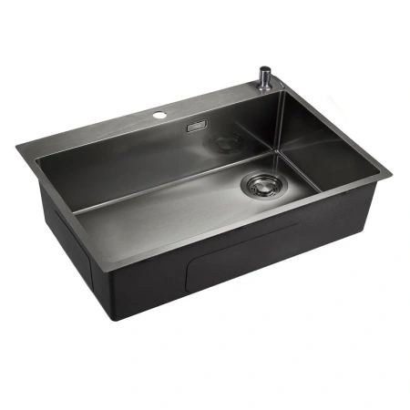 Кухонная мойка (66х50) EMAR EMB-660(TOP) PVD Dark