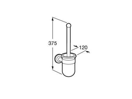 Ёршик Roca с подставкой Hotels Classic 815480001