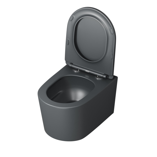 Унитаз подвесной безободковый Grossman  GR-4499GMSQ с сиденьем микролифт