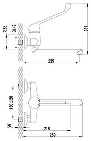 Смеситель для кухонной мойки Lemark Project (LM4611C)
