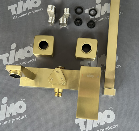 Душевая система с изливом Timo Selene SX-1030/17 Золото матовое