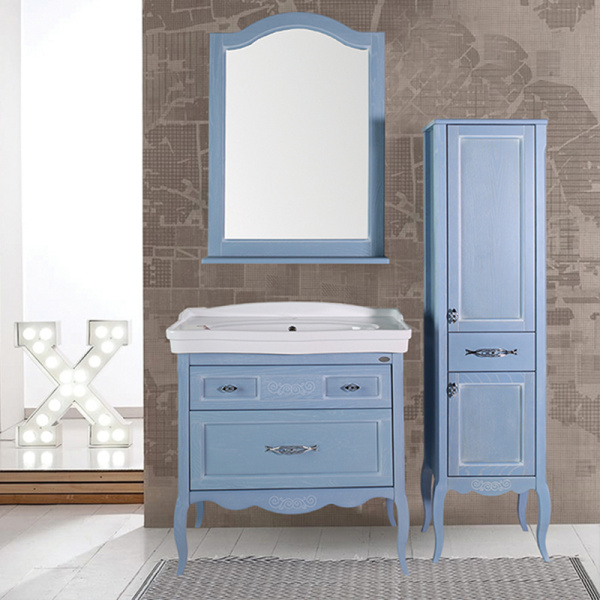 Тумба под раковину ASB-Woodline   Модерн 85 11247 (голубой)