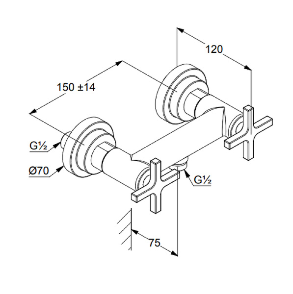 Смеситель для душа Kludi Nova Fonte 207100520