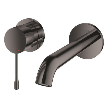 Смеситель для раковины однорычажный Grohe Essence 29192 A01 (29192A01) тёмный графит глянец