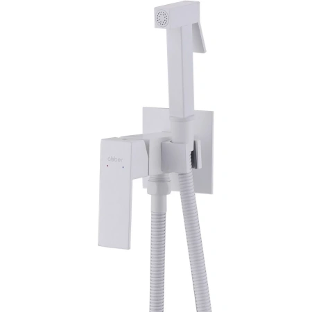 Смеситель ABBER Daheim AF8226W с гигиеническим душем, белый