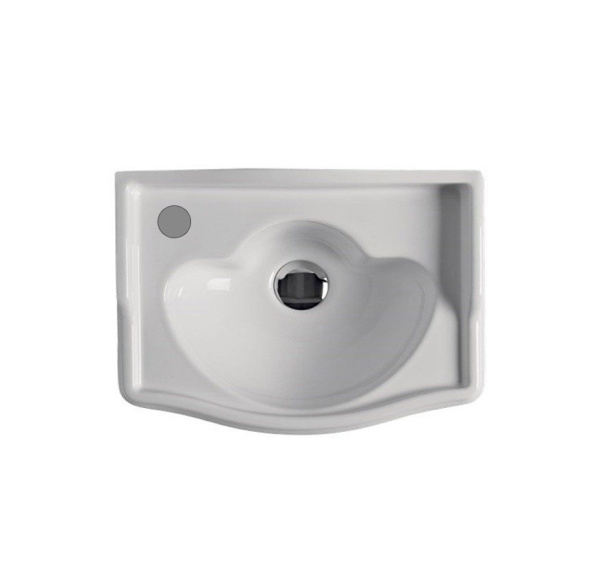 Раковина подвесная Kerasan Retro 103301*1 sx отверстие под смеситель слева