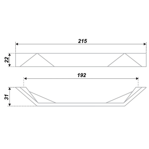 Ручка для мебели BelBagno Aurora RS268CP.4/192