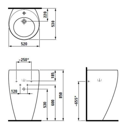 Раковина Laufen Alessi 8.1197.1.400.104.1