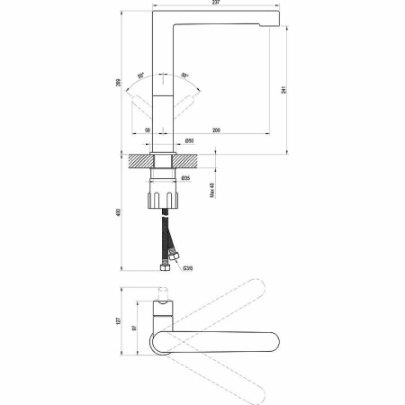 Смеситель для кухни Ravak Puri PU 016.00 X070143