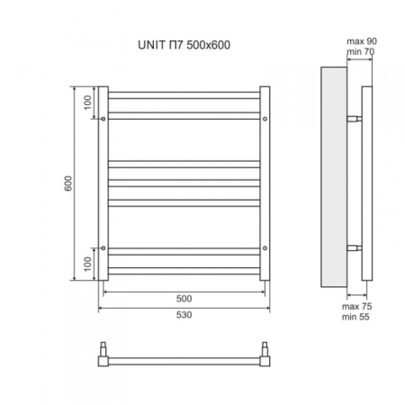 Полотенцесушитель Lemark Unit LM45607