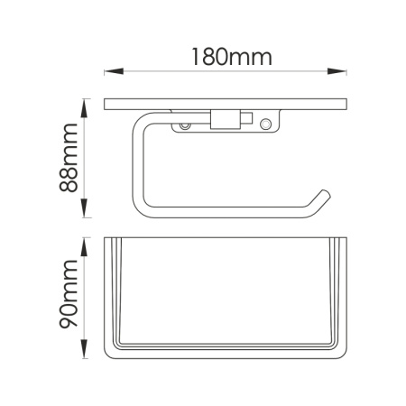 Держатель туалетной бумаги WasserKRAFT K-1625