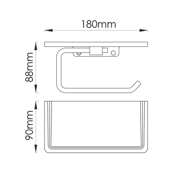 Держатель туалетной бумаги WasserKRAFT K-1625