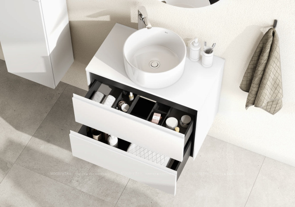 Столешница под раковину Roca Ona 80 A857618509 белый матовый 