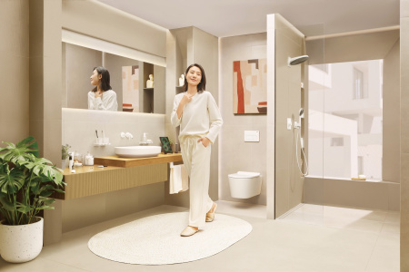 Смеситель для раковины встраиваемый Hansgrohe Tecturis S 73350700 белый матовый