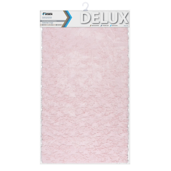 Коврик для ванной 1-ый Fixsen DELUX, розовый  FX-9040W