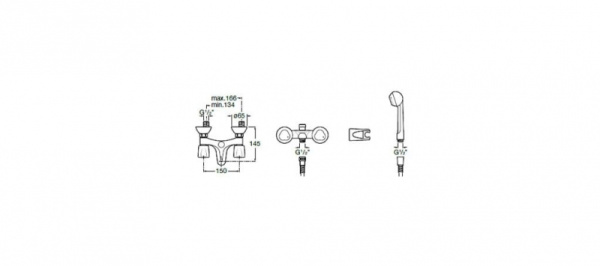 Смеситель для душа Roca Brava A5A2030C02