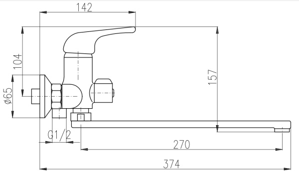 Смеситель для ванны Rav Slezak Sazava SA353.5