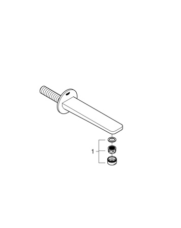 Излив для ванны Grohe Lineare New 13383 AL1 (13383AL1) темный графит матовый