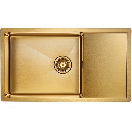 Кухонная мойка Paulmark Platte PM807844-BG брашированное золото