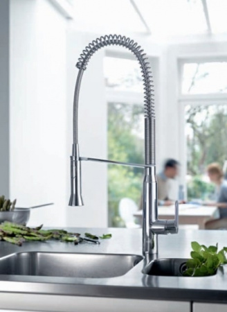 Смеситель однорычажный для мойки Grohe K7 31379 DC0 (31379DC0) суперсталь