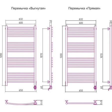 Полотенцесушитель электрический Сунержа Богема 00-0505-1260
