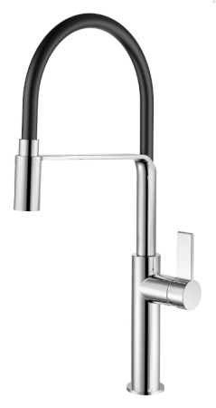 Смеситель для кухонной мойки с гибким изливом RUSH MS9035-35Black