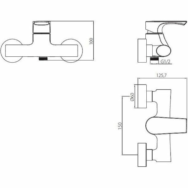 Смеситель для душа Damixa Capital Pro HFKP20000