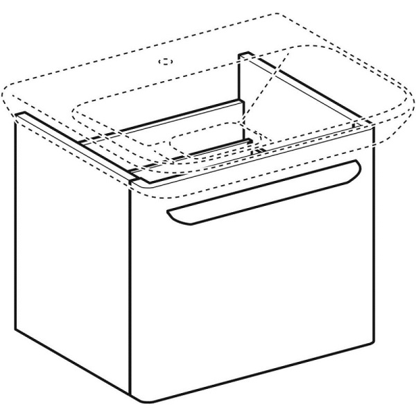 Тумба с раковиной Geberit myDay Y824060000+125460600