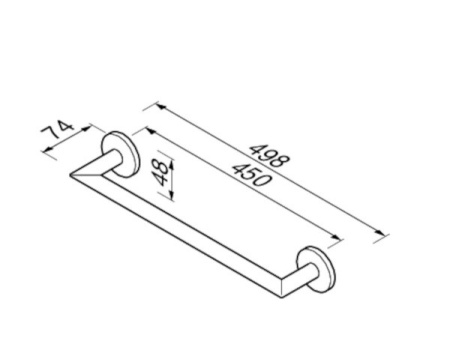 Полотенцедержатель Geesa Nemox Black 916507-06-45