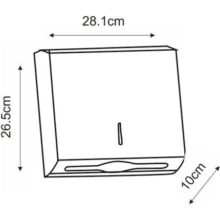 Диспенсер бумажных полотенец WasserKRAFT K-10091