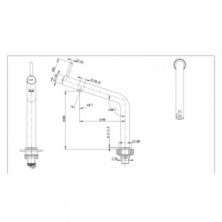 Смеситель для кухни Bravat Ozen F7354388CP-ENG