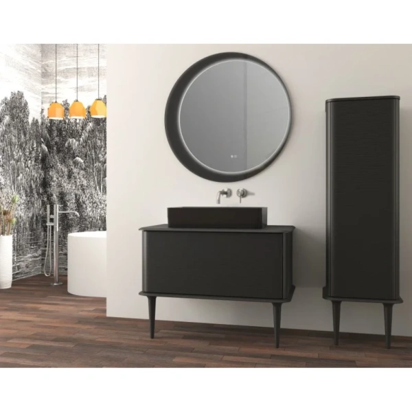 Пенал Cezares Idra 55819 подвесной L/R, Nero opaco